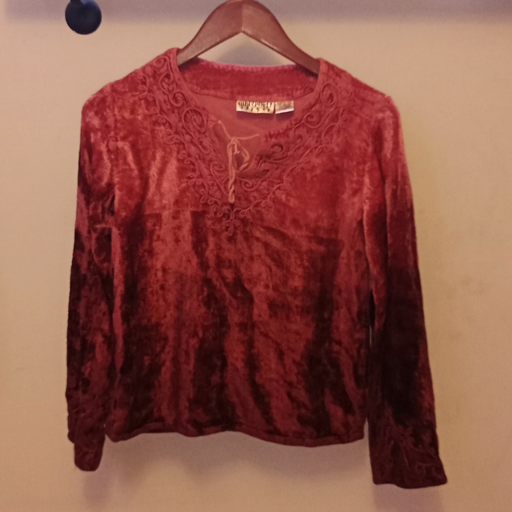 Funky People Girls Velvet Top - Size M - Good Condition!